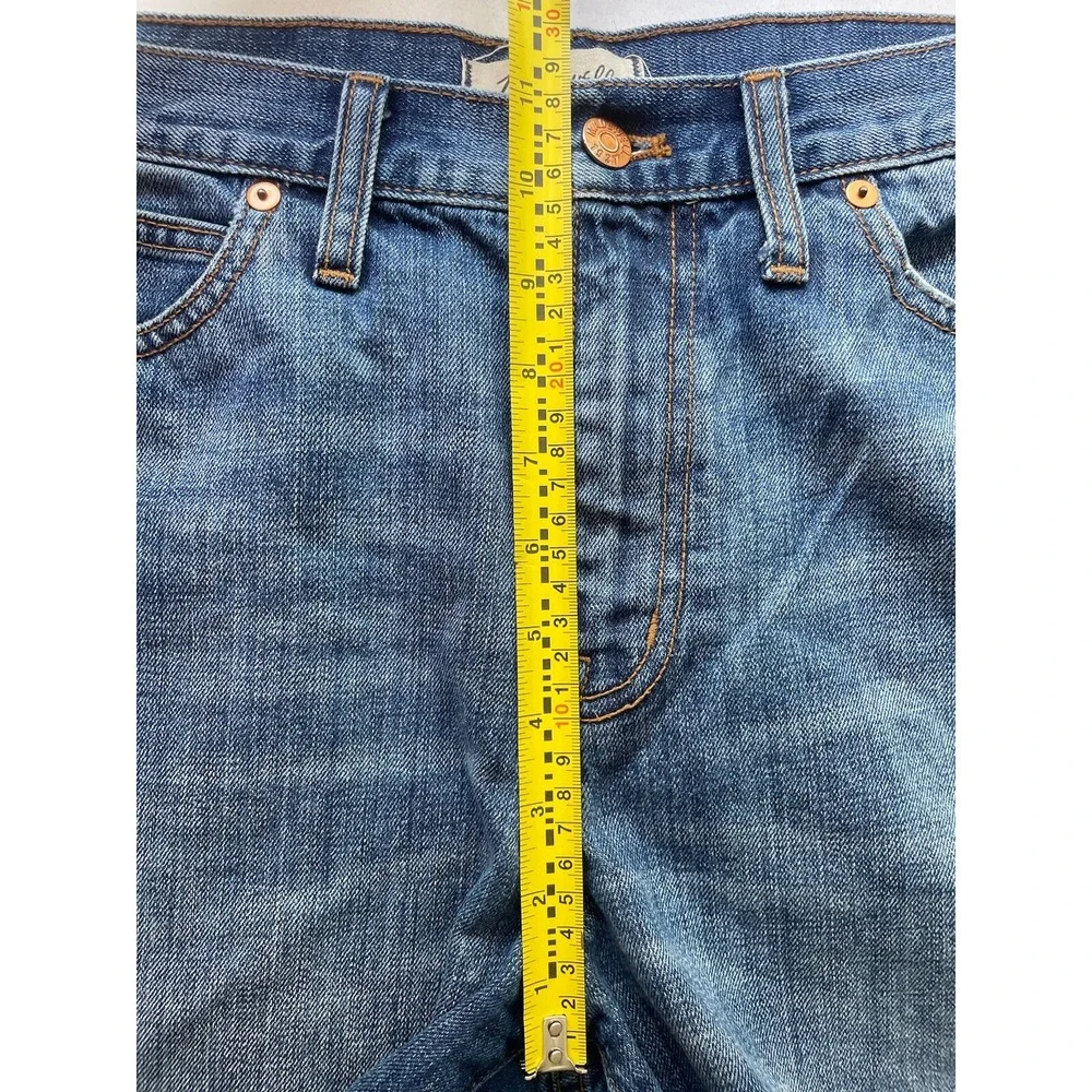 Madewell Women 31 Cut-Off Denim Shorts‎ 4 inch Mid Rise Medium Wash Cotton